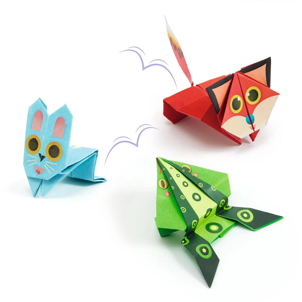 Djeco Origami Paper Craft Kit- Jumping Animals
