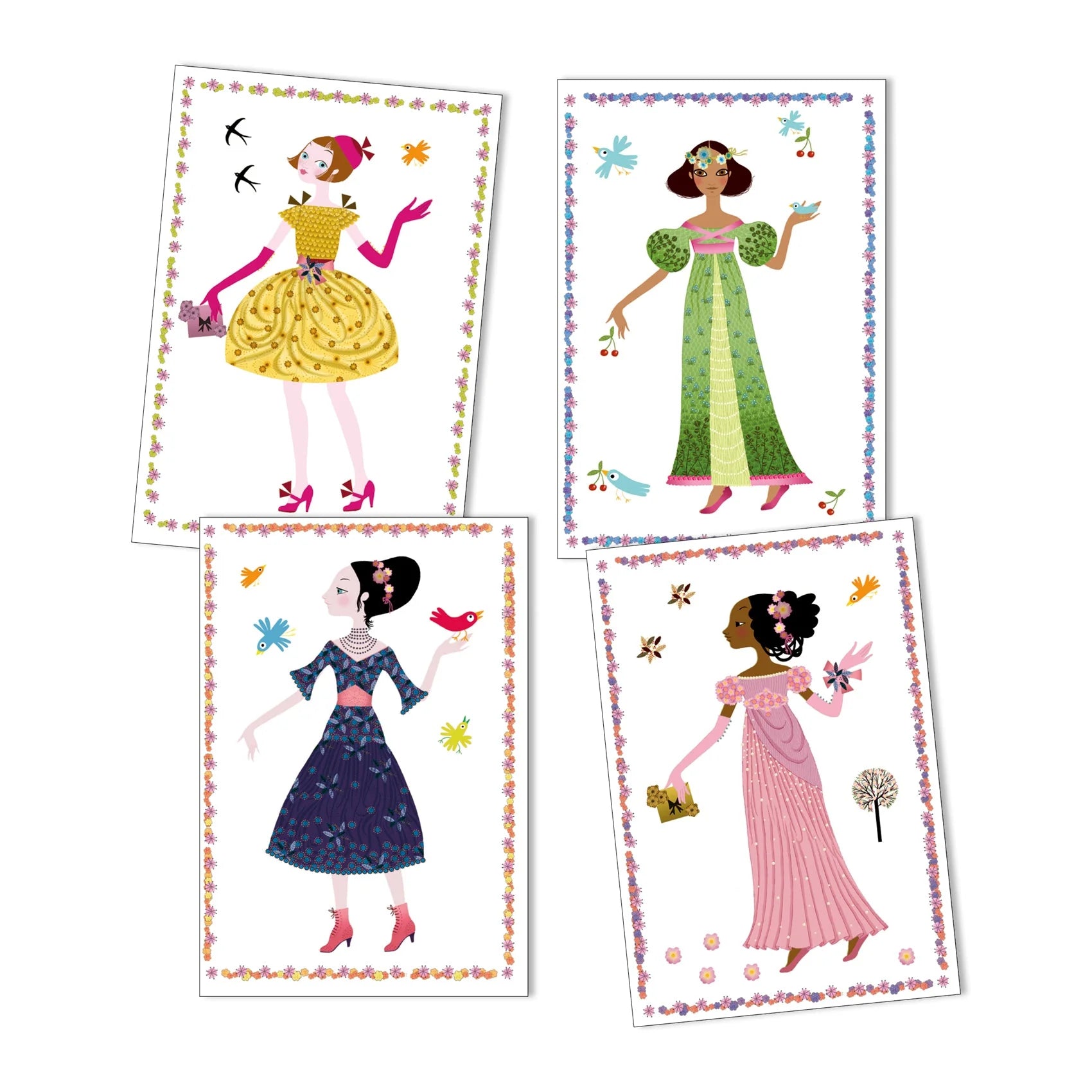 Djeco Paper Dolls Dresses Through the Seasons