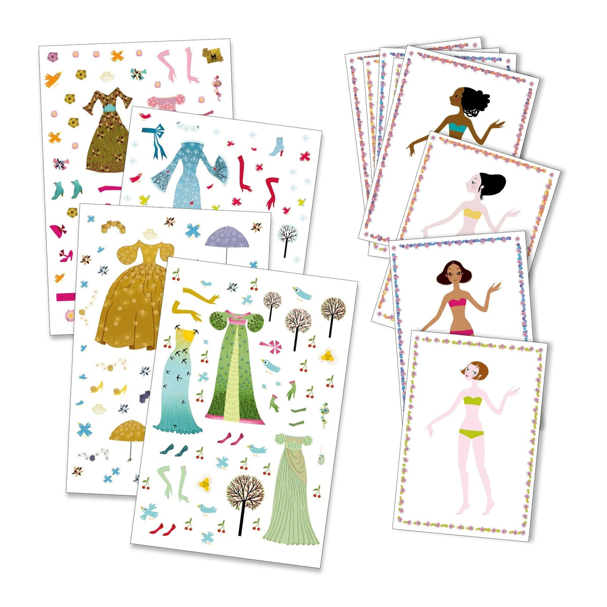 Djeco Paper Dolls Dresses Through the Seasons