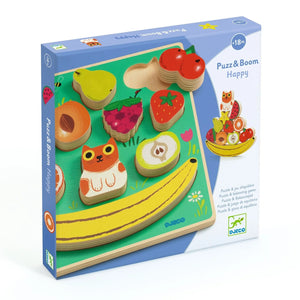 Djeco Wooden Puzzle -- Happy Puzz and Boom