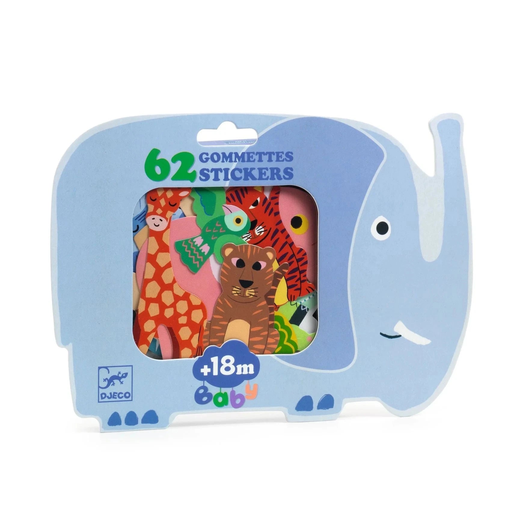 Djeco- Safari Animals Baby Stickers