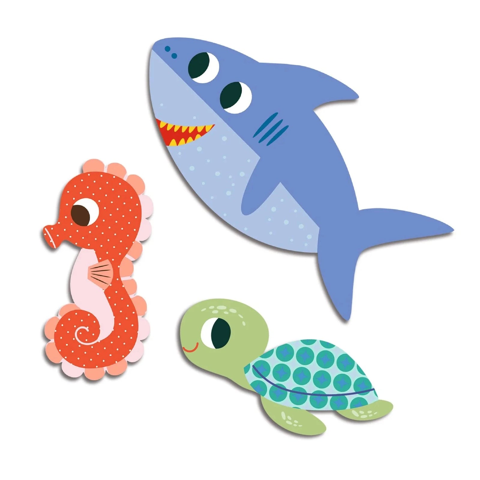 Djeco- Sea Animals Baby Stickers