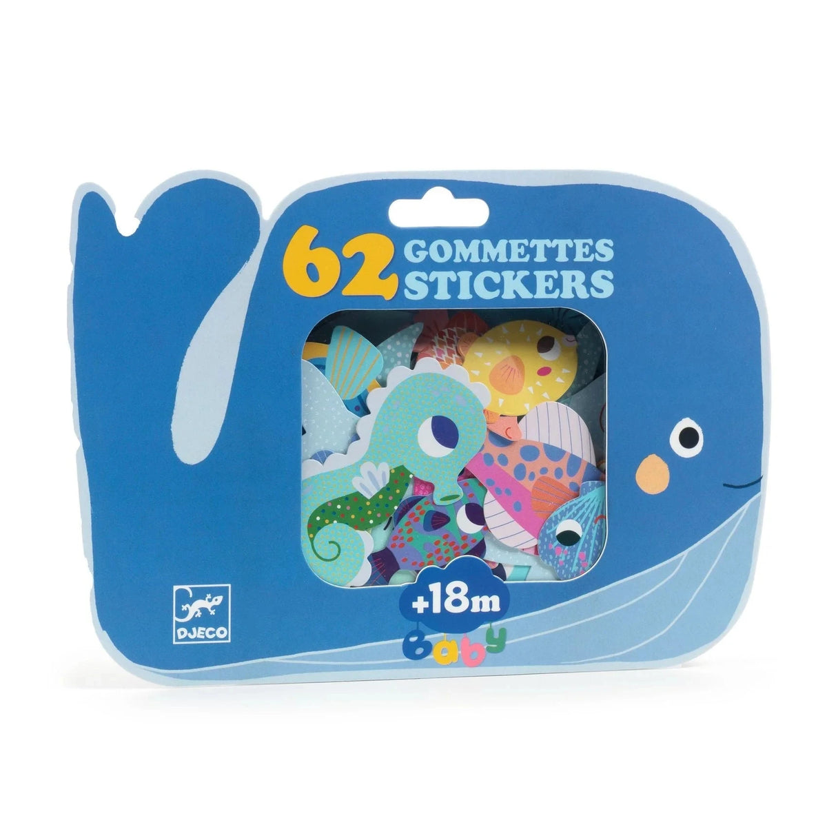 Djeco- Sea Animals Baby Stickers