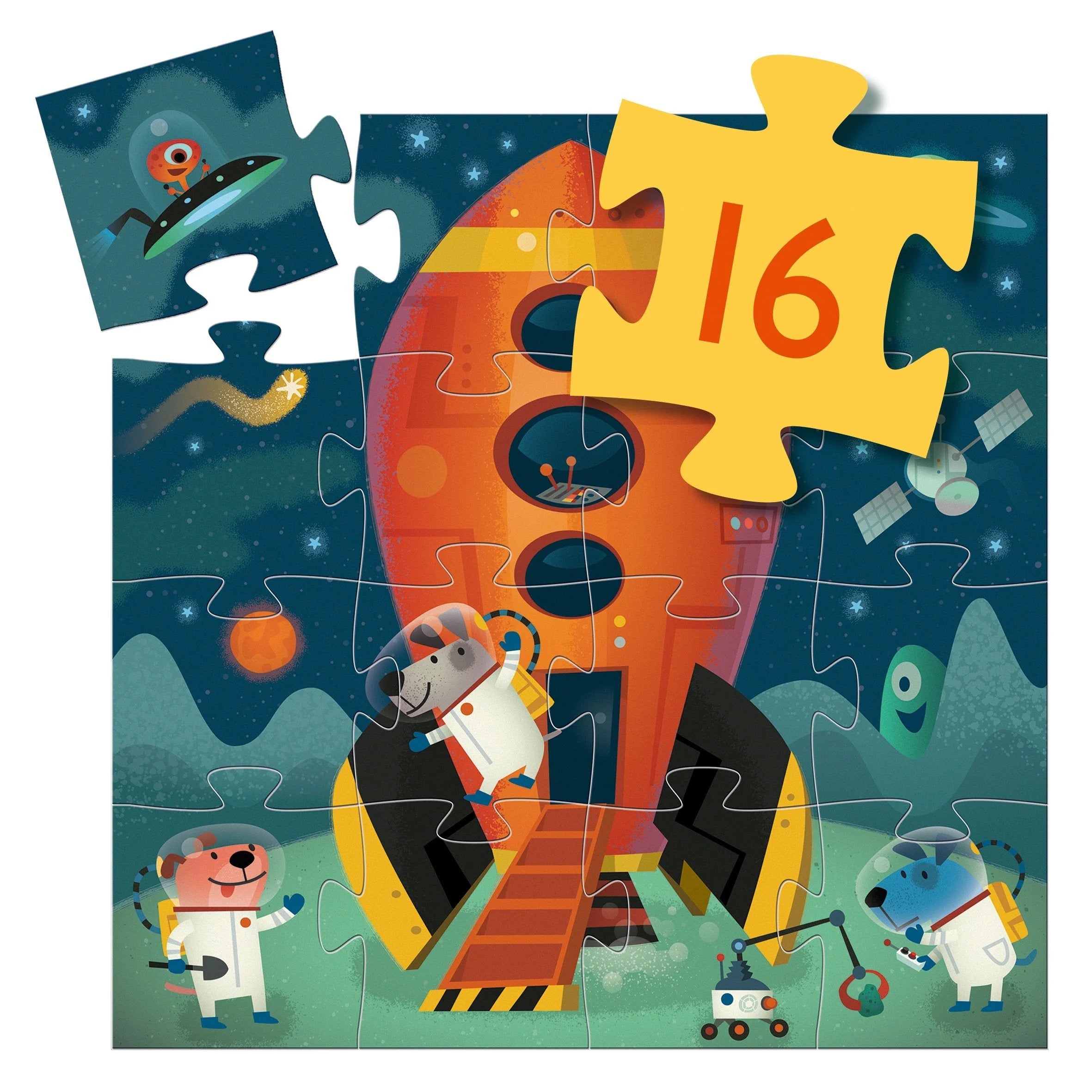 Djeco Mini Spaceship Puzzle