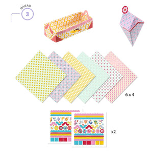Djeco Origami Paper Craft Kit -- Small Boxes