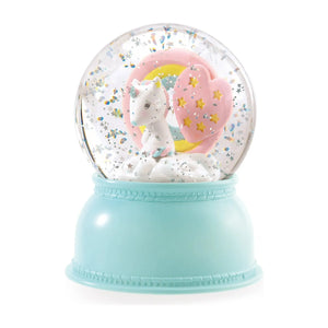 Djeco Snow Globe Night Light -- Unicorn