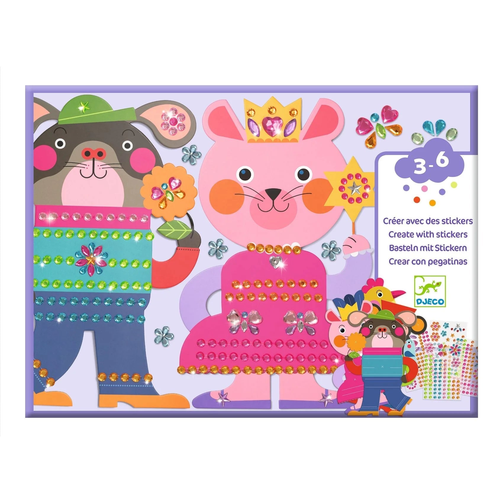 Djeco Collage Craft Kit -- Sparkles Sticker