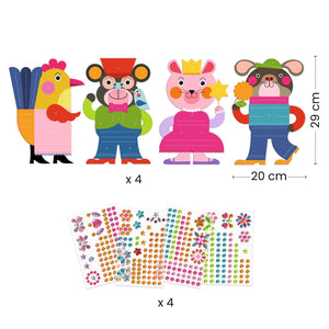 Djeco Collage Craft Kit -- Sparkles Sticker
