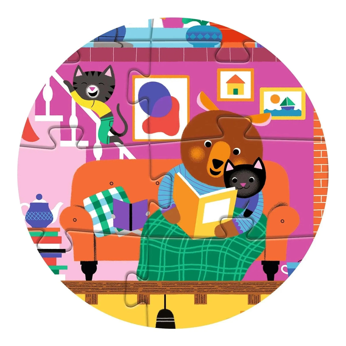 Djeco- The Little Buddies' House 36 pc Giant Floor Jigsaw Puzzle