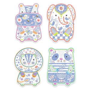 Djeco Wild Animals Color Reveal