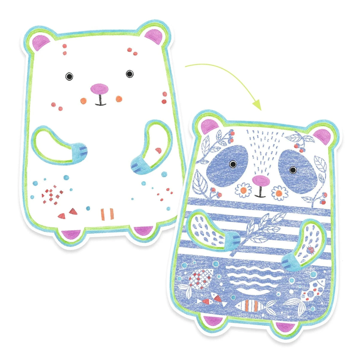 Djeco Wild Animals Color Reveal