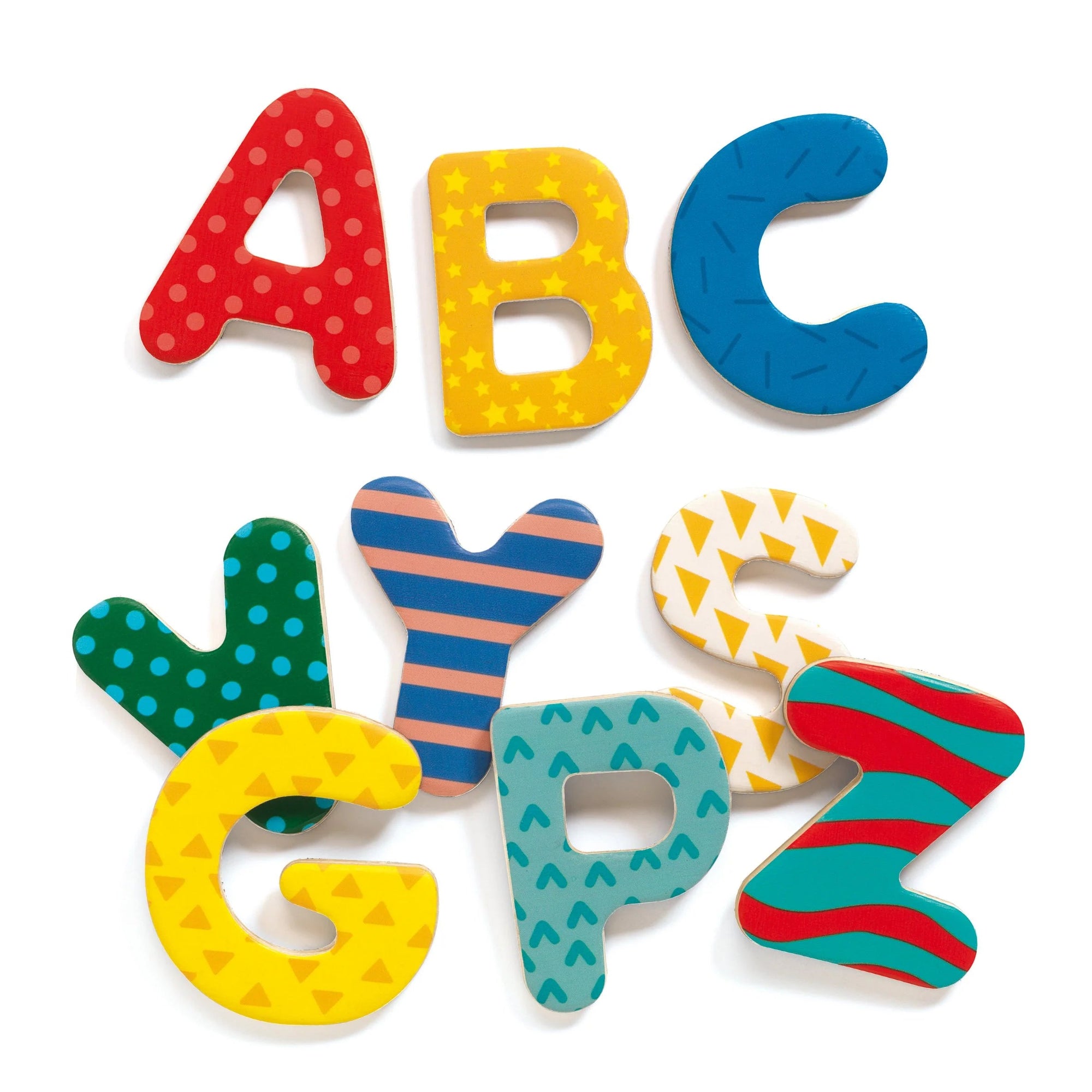 Djeco Wooden Magnets -- 38 Big Letters