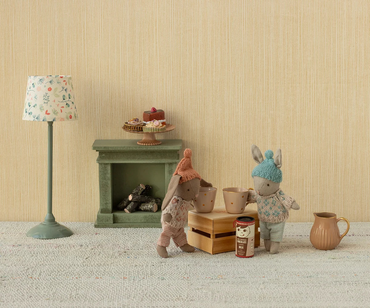 Maileg Winter Bunny, Micro-- Brown-- Rose