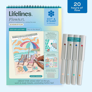 Lifelines FlowArt Dot-By-Letter, Day at the Beach