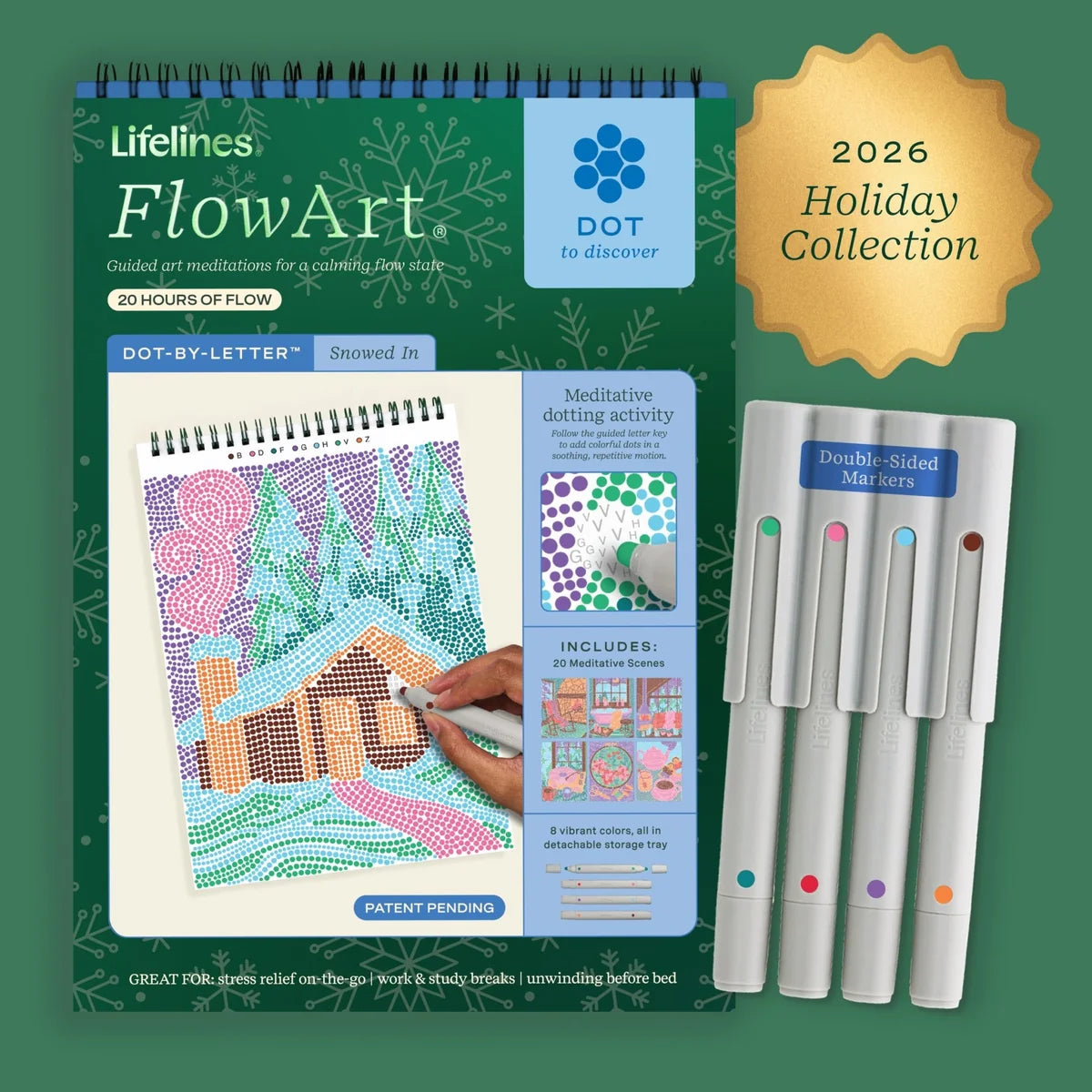 Lifelines FlowArt® - Dot-By-Letter, Snowed In