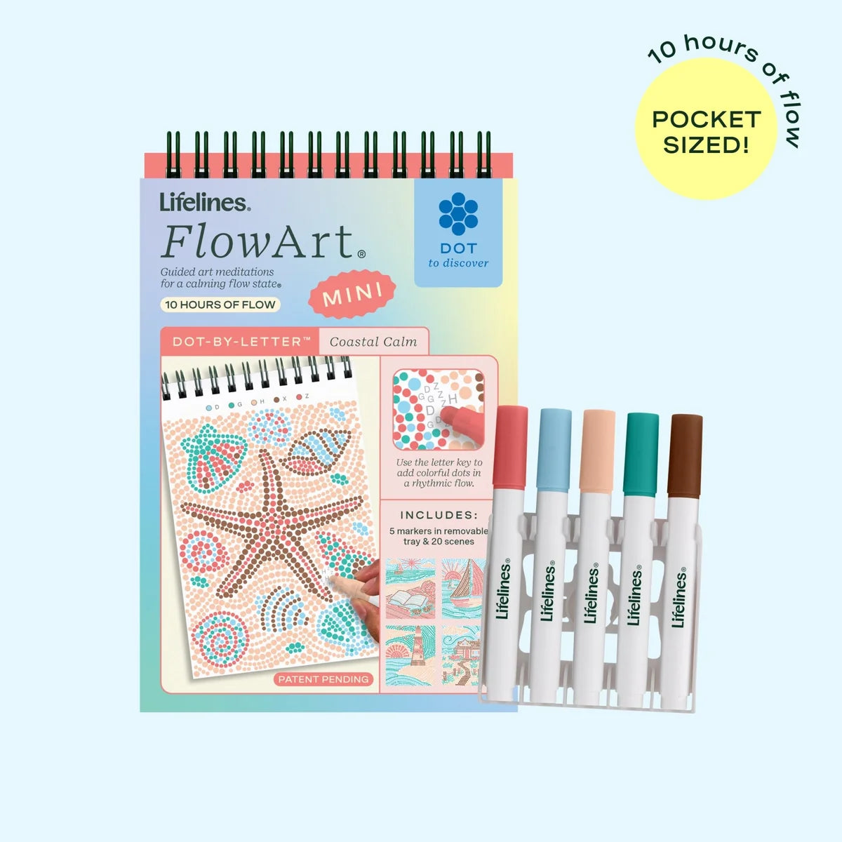Lifelines FlowArt® Mini - Dot-by-Letter Coastal Calm