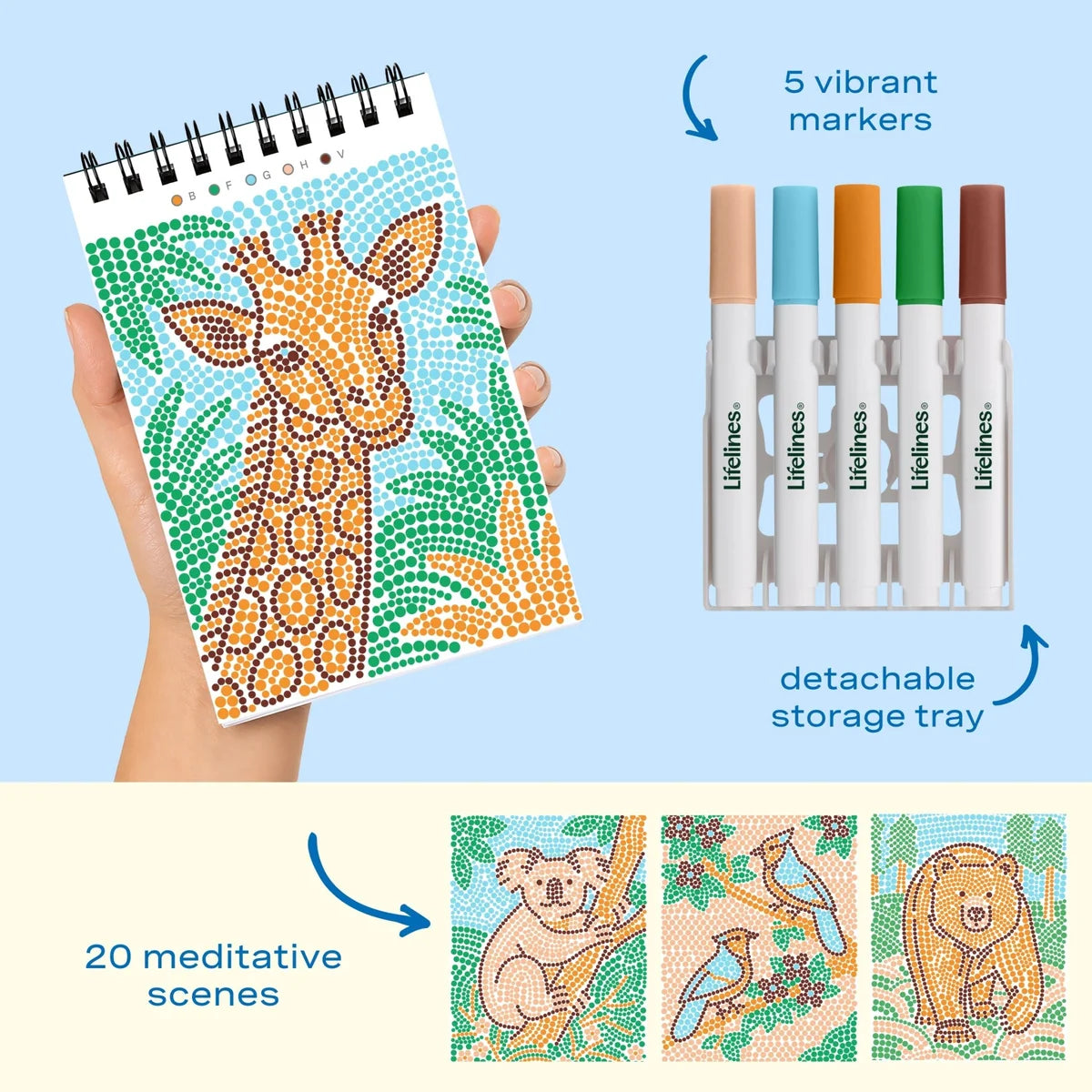 Lifelines FlowArt® Mini - Dot-by-Letter Into the Wild