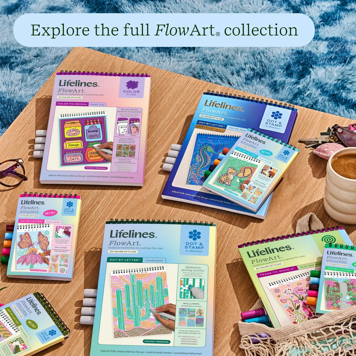 Lifelines FlowArt Mini Dot-By-Letter, Nature's Wonders