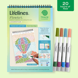 Lifelines FlowArt Trace-By-Letter, Pack Your Bags
