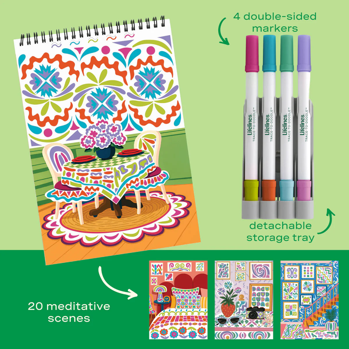 Lifelines Trace-To-Doodle Style Your Space