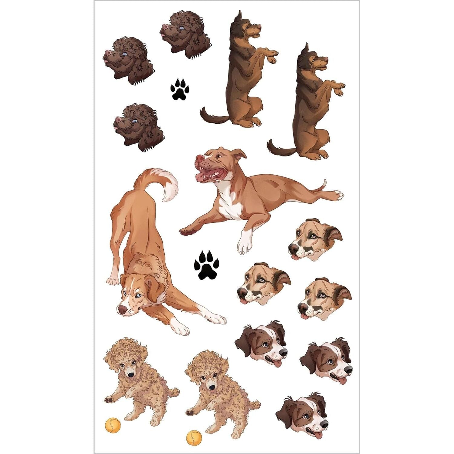 Furry, Friendly Tattoo Dogs and Puppies: 50 Temporary Tattoos That Teach