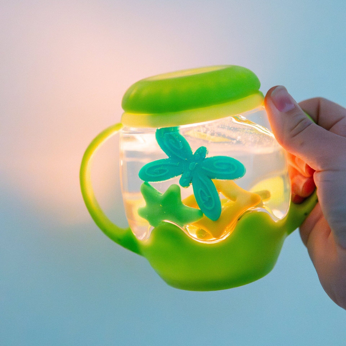 Glo Pals-Mini Sensory Play Jar Gift Set Green