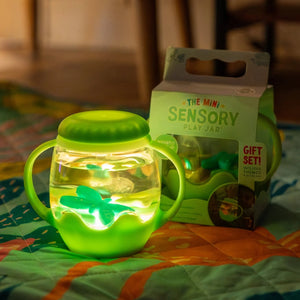 Glo Pals-Mini Sensory Play Jar Gift Set Green