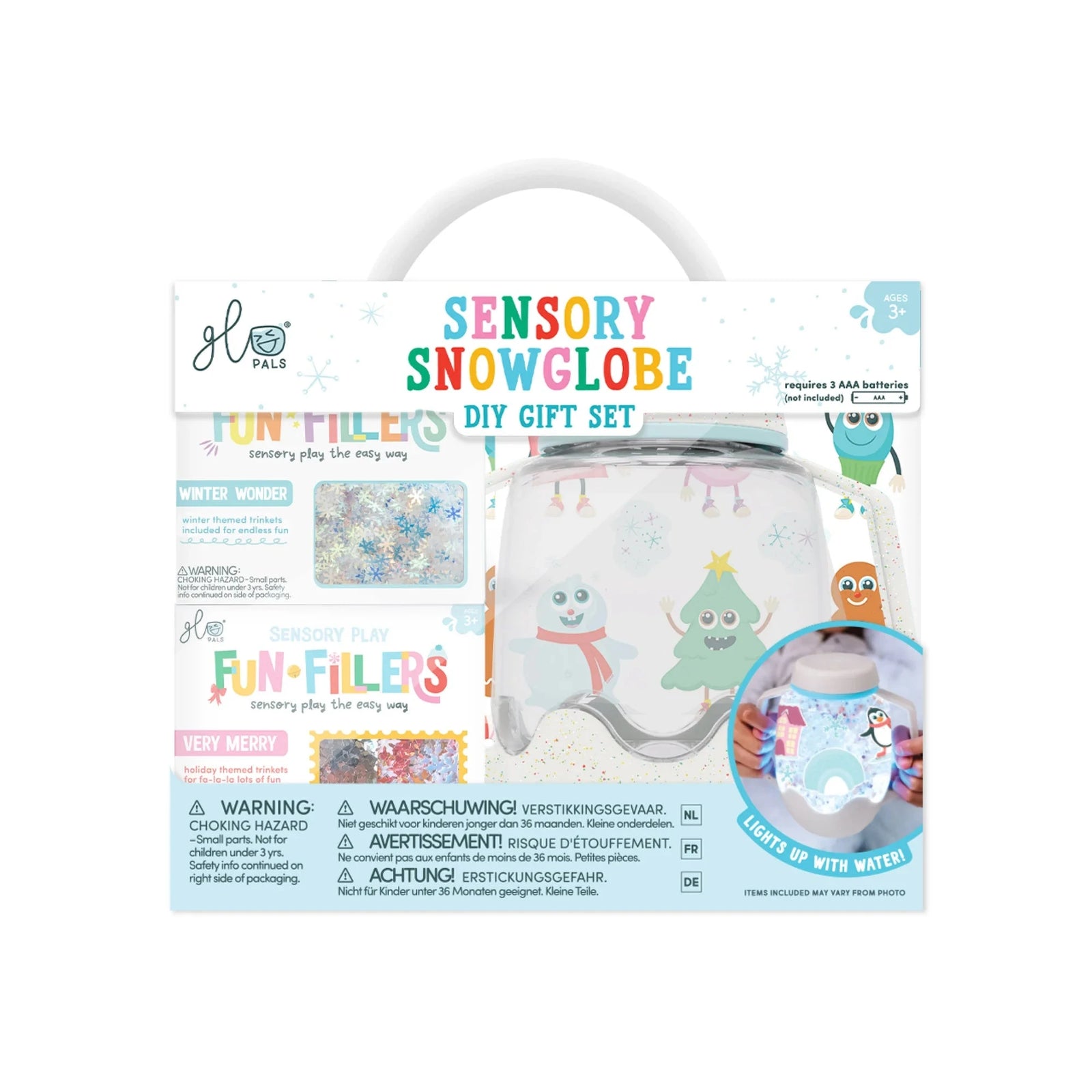 Glo Pals Sensory Snow Globe Jar Gift Set