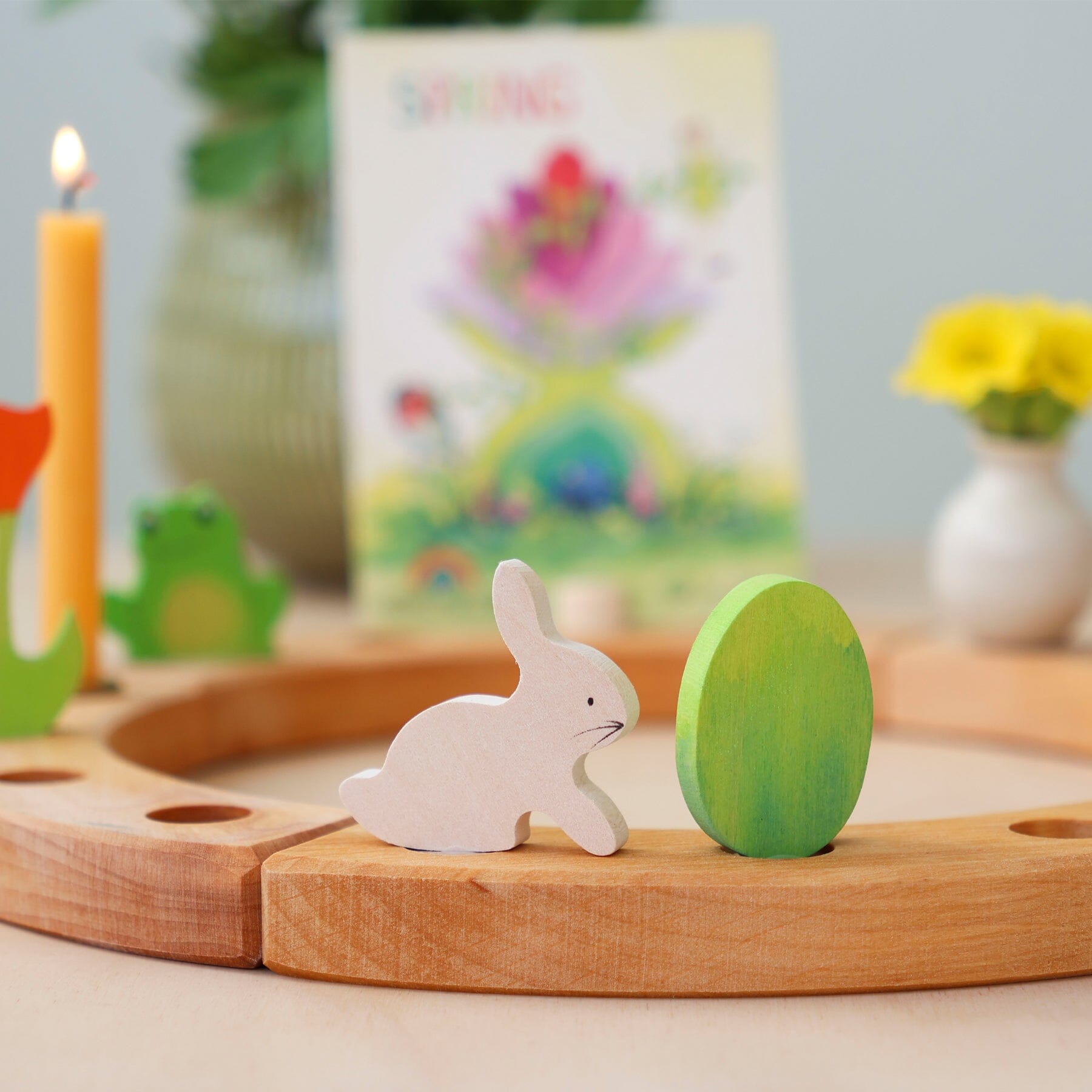 Grimm's Easter Set in Batik Green