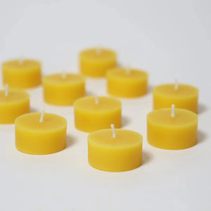 Grimm's Tea Lights (100% beeswax) 10-pack