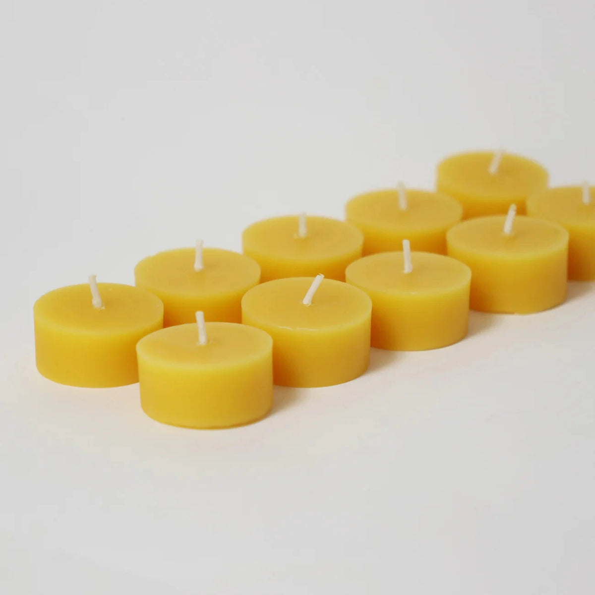 Grimm's Tea Lights (100% beeswax) 10-pack