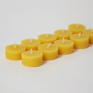 Grimm's Tea Lights (100% beeswax) 10-pack