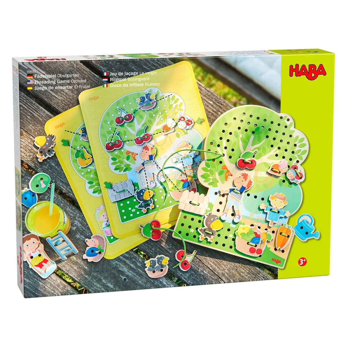HABA Orchard 31-Piece Threading Game