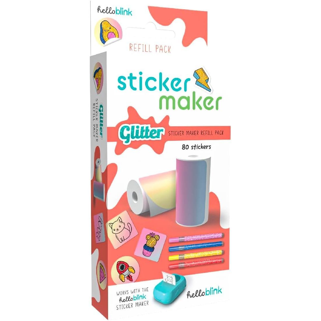 Hello Blink Glitter Sticker Maker Refill Pack