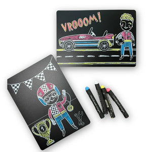 Imagination Starters Chalkboard MiniMats: Race Car