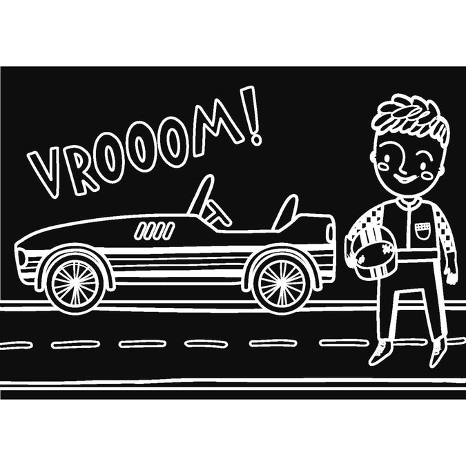 Imagination Starters Chalkboard MiniMats: Race Car