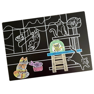 Imagination Starters Chalkboard Placemat: Cats