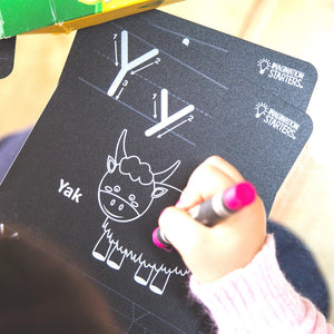 Imagination Starters Chalkboard Travel Set: Alphabet Flash Cards