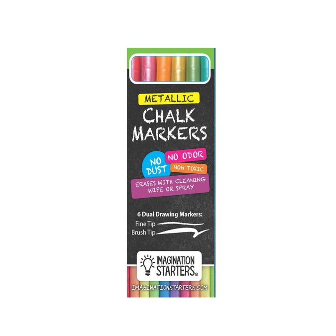 Imagination Starters Metallic Chalk Markers Set of 6
