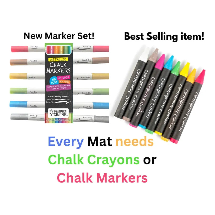 Imagination Starters Metallic Chalk Markers Set of 6