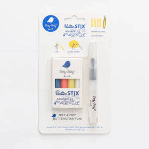 Jaq Jaq Bird WaterBrush and Paint on a Stick 4 pack