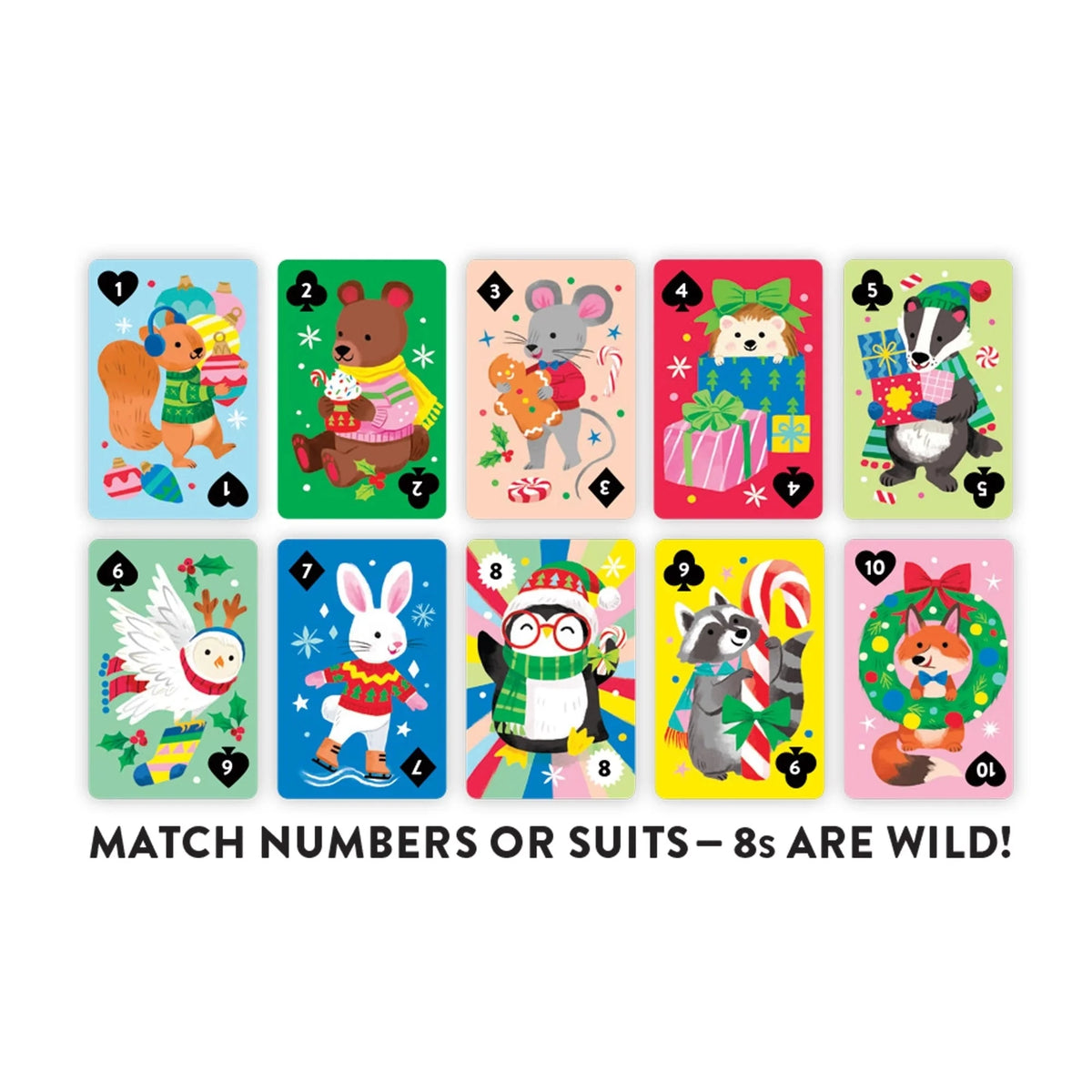 Jolly 8s! A Crazy 8s Card Game by Mudpuppy
