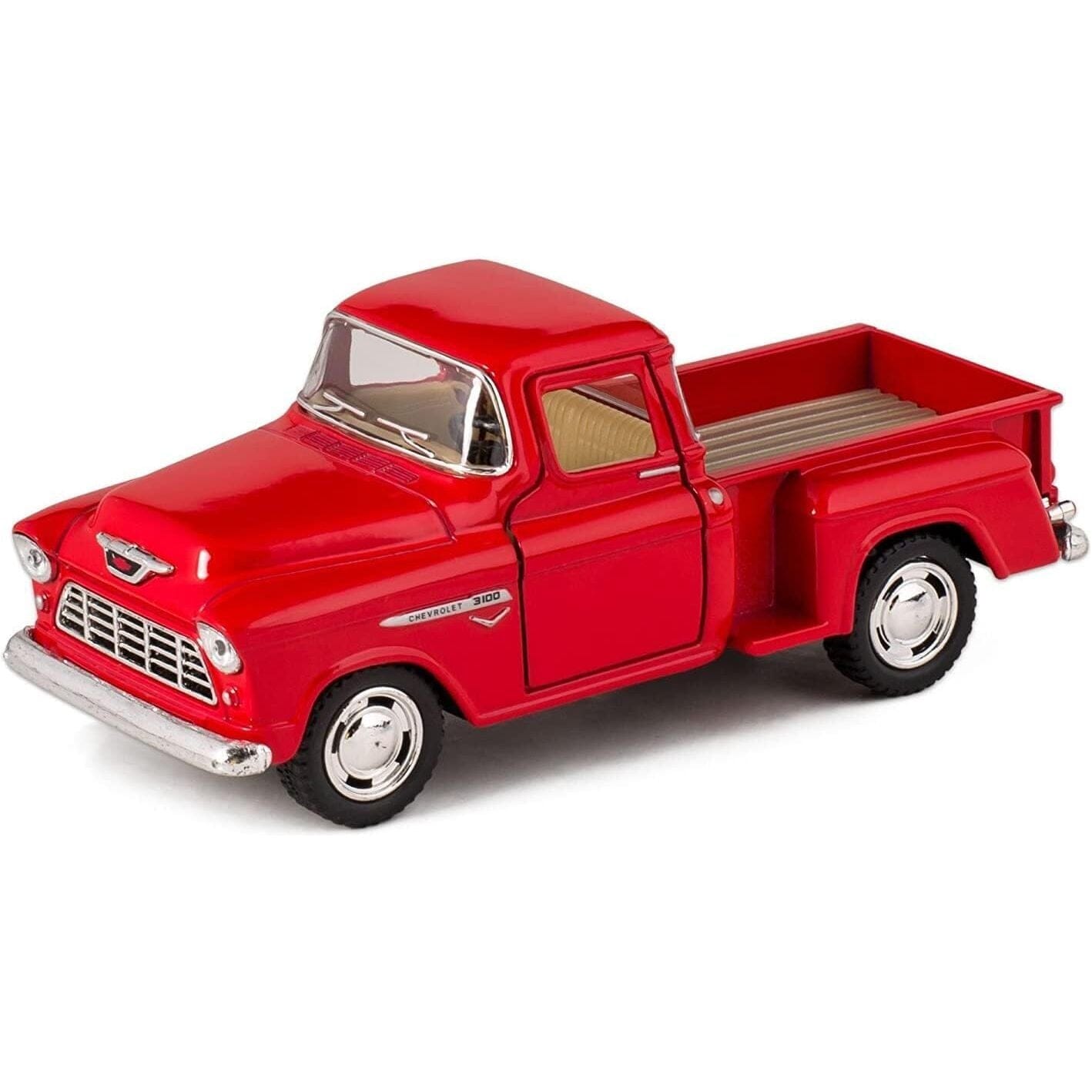 Kinsmart 5" 1:32 Die Cast Metal Pull Back 1955 Chevy Stepside Pick-Up