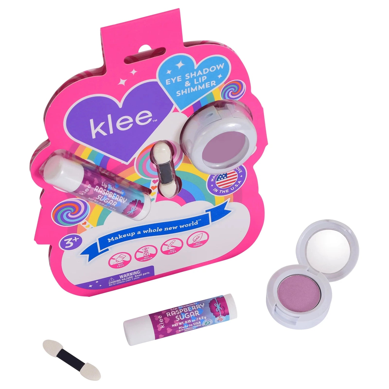 Klee Kids Moonbeam Twinkle-- Pinwheel Love Eye Shadow and Lip Shimmer Set