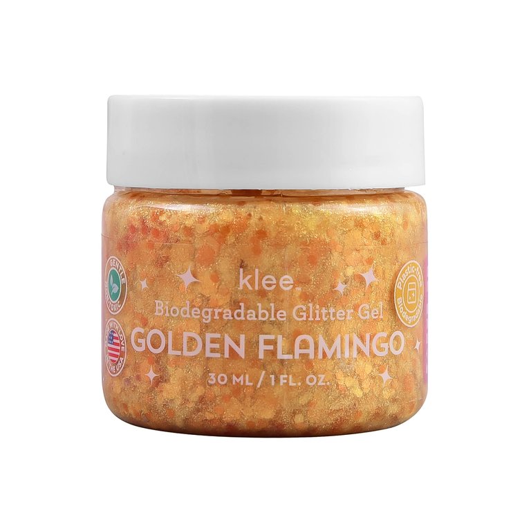 Golden Flamingo -- Biodegradable Glitter Gel by Klee