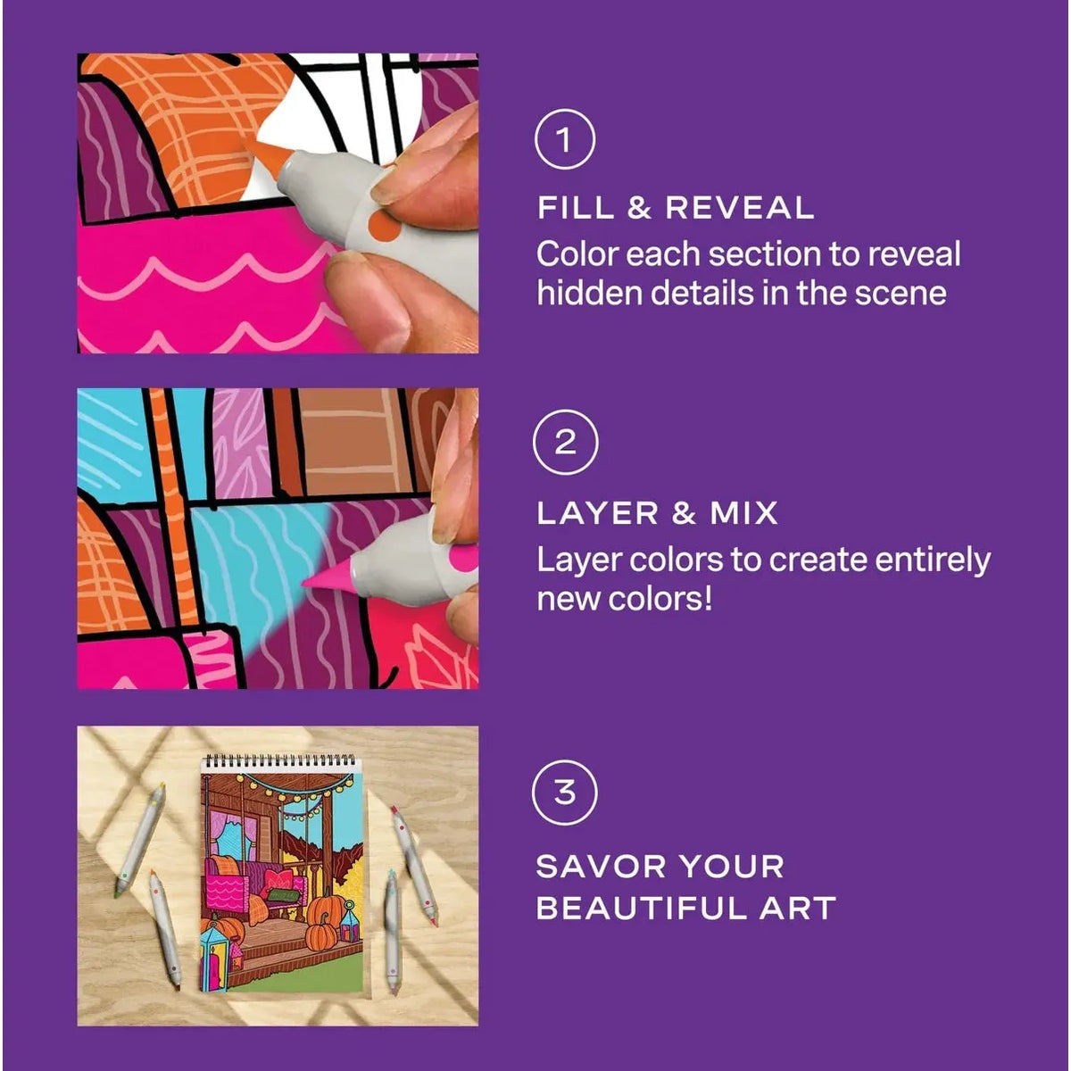 Lifelines FlowArt: Color-to-Reveal, Fall is in the Air (Scented)