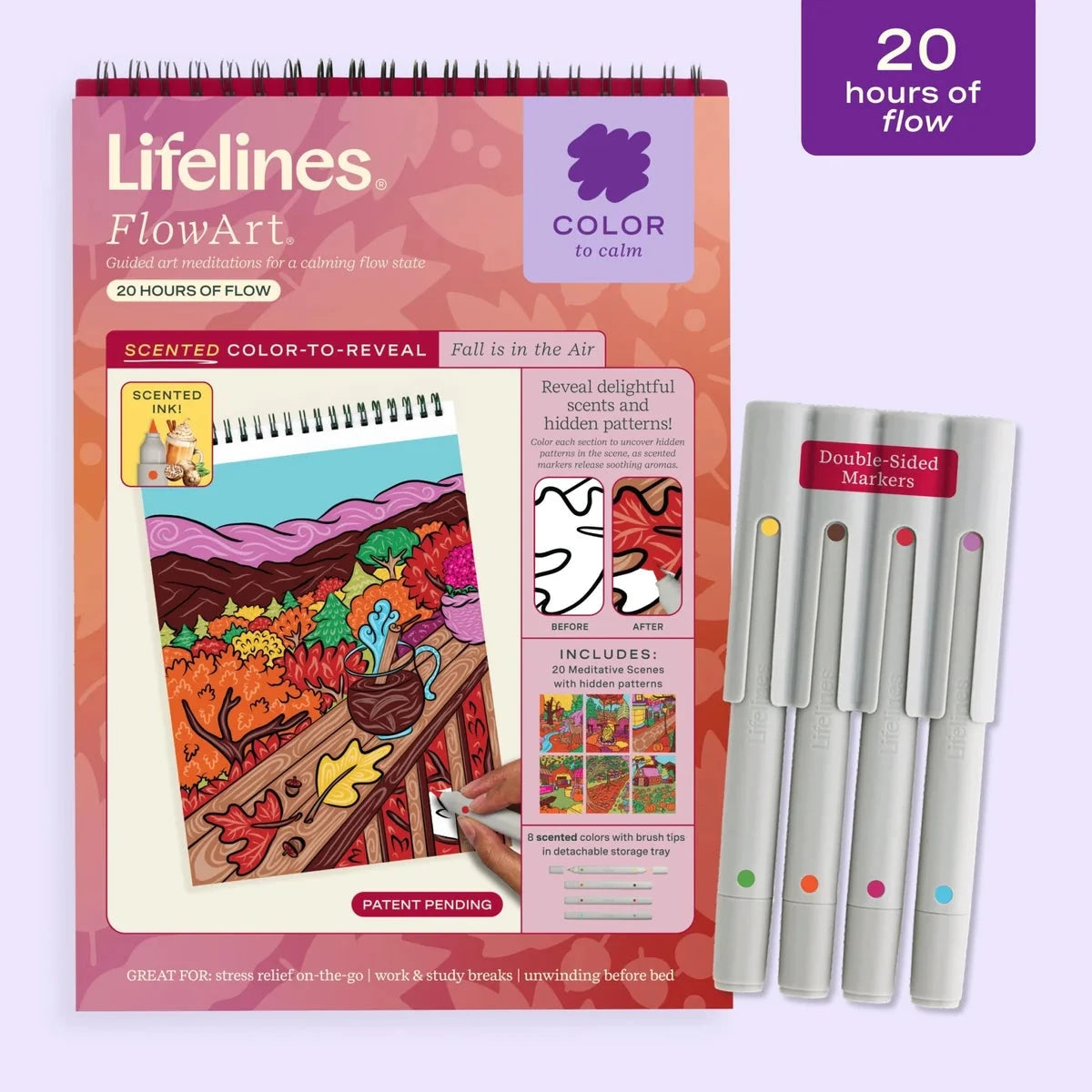 Lifelines FlowArt: Color-to-Reveal, Fall is in the Air (Scented)