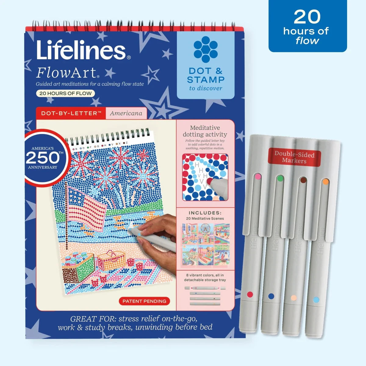 Lifelines FlowArt Dot-By-Letter Americana