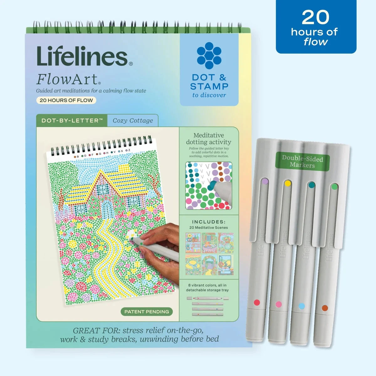 Lifelines FlowArt Dot-By-Letter Cozy Cottage