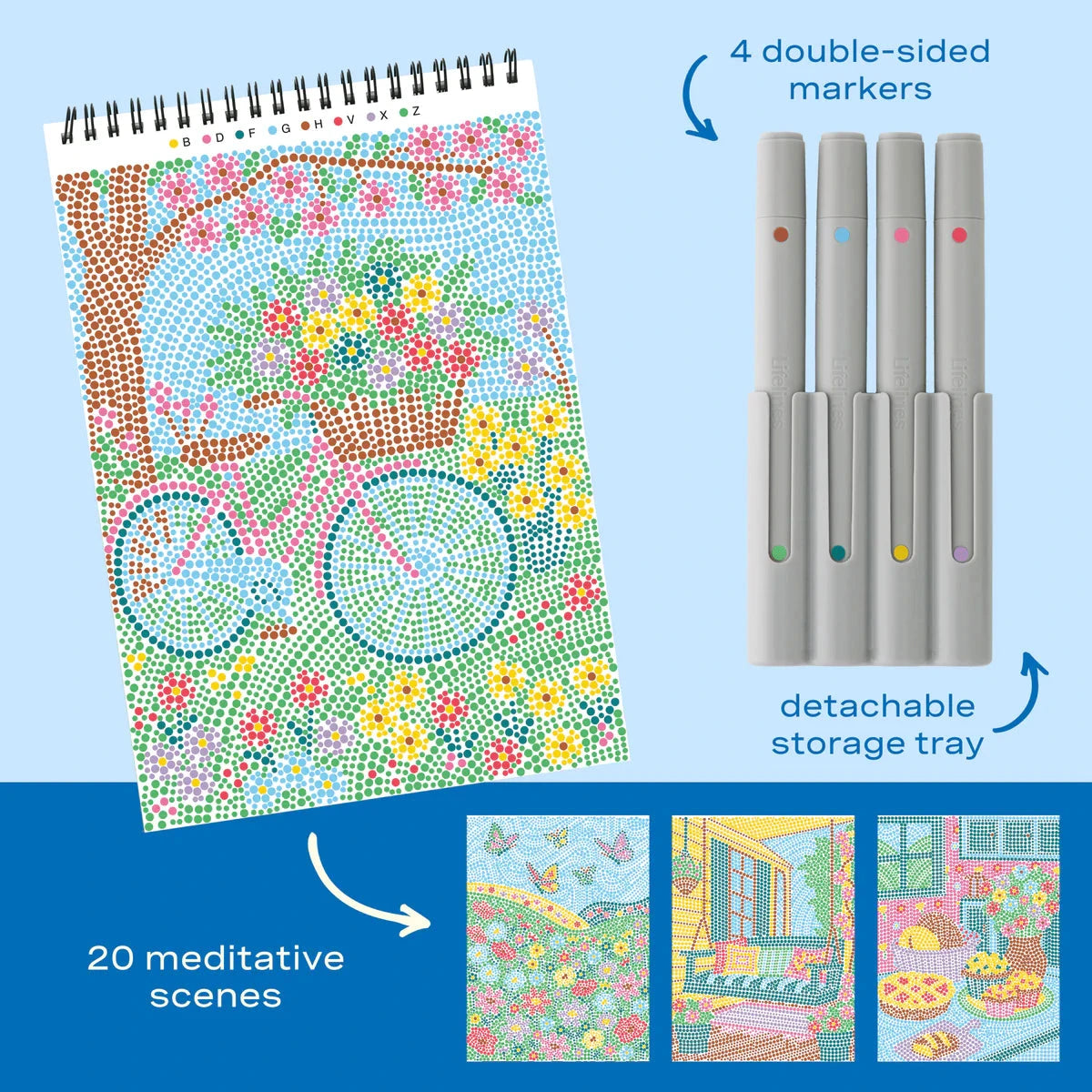 Lifelines FlowArt Dot-By-Letter Cozy Cottage
